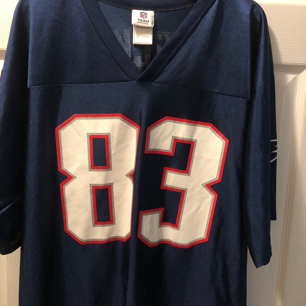 NFL Navy Blue Jersey with Red and White Accents